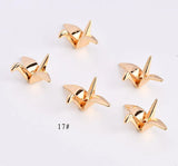 20pcs Cartoon Paper Crane Charms DIY Earring Pendants