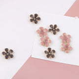30pcs/lot 20mm Alloy Cartoon Flowers Metal Charms