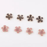 30pcs/lot 20mm Alloy Cartoon Flowers Metal Charms