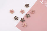 30pcs/lot 20mm Alloy Cartoon Flowers Metal Charms