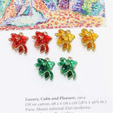 30pcs Alloy Goldfish Shape Floating Locket Charms DIY Jewelry Accessory