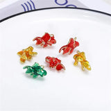 30pcs Alloy Goldfish Shape Floating Locket Charms DIY Jewelry Accessory
