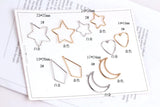 30pcs/lot Copper Floating Locket Charms DIY Jewelry Earring Pendants