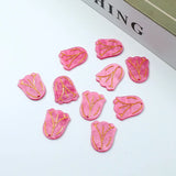 30pcs Cartoon Flowers Acrylic Rose DIY Jewelry Earring/Hair Pendant Accessory