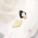 40pcs Alloy Kimono Girls Floating Locket Charms DIY Jewelry Earring Accessory
