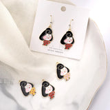 40pcs Alloy Kimono Girls Floating Locket Charms DIY Jewelry Earring Accessory