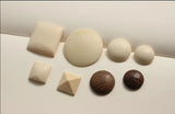 40pcs Geometry Wooden Beads DIY Jewelry Earring Accessory