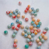 50pcs/lot 16mm geometry rounds resin beads DIY jewelry accessory