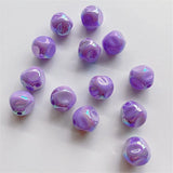 50pcs DIY Jewelry Resin Beads 16mm Irregular Shape Straight Holes