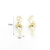 50pcs Dancing Girls Shape Alloy Floating Locket Charms DIY Jewelry Accessory