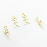 50pcs Dancing Girls Shape Alloy Floating Locket Charms DIY Jewelry Accessory