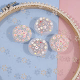 50pcs Cartoon Flowers/Rabbits Acrylic Beads for DIY Jewelry Making