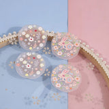 50pcs Cartoon Flowers/Rabbits Acrylic Beads for DIY Jewelry Making