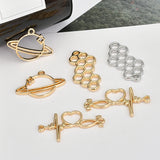 50pcs Cartoon Geometry/Heart Alloy Floating Locket Charms DIY Pendants
