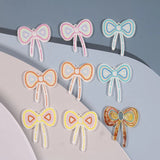 50pcs Cartoon Bow Acrylic Bowknots DIY Jewelry Earring/Pendant Accessory