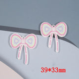 50pcs Cartoon Bow Acrylic Bowknots DIY Jewelry Earring/Pendant Accessory