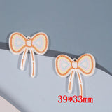 50pcs Cartoon Bow Acrylic Bowknots DIY Jewelry Earring/Pendant Accessory
