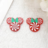 50pcs Cartoon Mouse Heads Acrylic Beads DIY Jewelry Earring/Keychain