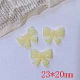 50pcs Cartoon Bow Resin Beads DIY Jewelry Earring/Garment/Hair Accessory