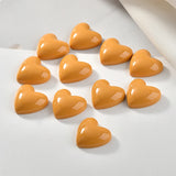 50pcs Cartoon Hearts Resin Beads DIY Jewelry Earring Accessory