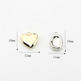 50pcs Geometry Hearts/Ovals Alloy Floating Locket Charms DIY Jewelry Pendant