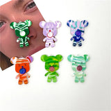 50pcs Bears Shape Acrylic Beads DIY Earring Pendant