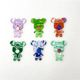 50pcs Bears Shape Acrylic Beads DIY Earring Pendant