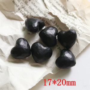 50pcs 3D Hearts Shape Beads DIY Jewelry Earring/Garment Pendant Accessory