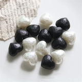 50pcs 3D Hearts Shape Beads DIY Jewelry Earring/Garment Pendant Accessory