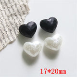 50pcs 3D Hearts Shape Beads DIY Jewelry Earring/Garment Pendant Accessory