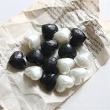 50pcs 3D Hearts Shape Beads DIY Jewelry Earring/Garment Pendant Accessory