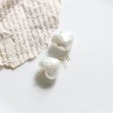 50pcs 3D Hearts Shape Beads DIY Jewelry Earring/Garment Pendant Accessory