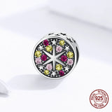 925 Silver Zircon Bead Charm for 3MM Bracelets
