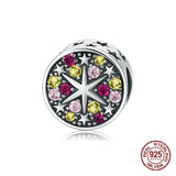 925 Silver Zircon Bead Charm for 3MM Bracelets
