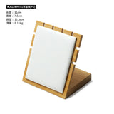 Bamboo PU Microfiber Necklace Display Stand