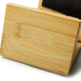 Bamboo PU Microfiber Necklace Display Stand