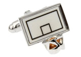 Men's Basketball Stands Cufflinks Copper Material