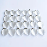 50pcs/lot Synthetic Cat's Eye Stone Mixed Heart Shape Pendants 20mm