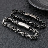 Men's Interlocking Titanium Steel Bracelet