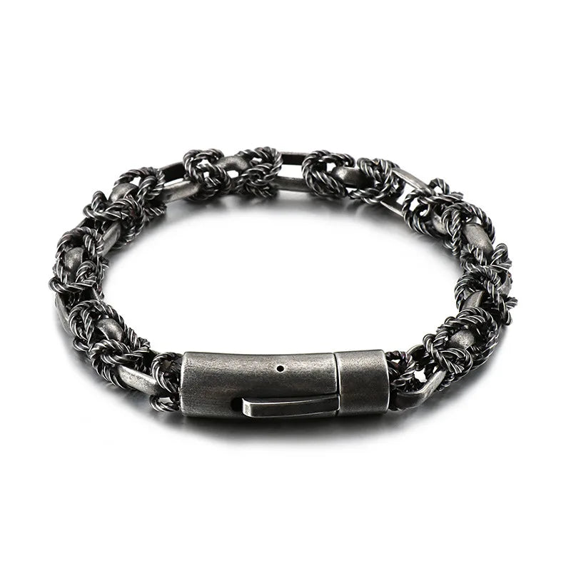 Men's Titanium Steel Interlocking Bracelet