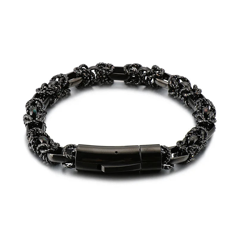 Men's Interlocking Titanium Steel Bracelet