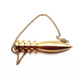 Brass Dowsing Pendulum for Reiki Healing Divination Spiritual Wicca Men Amulet