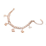Butterfly Titanium Steel Pendant Bracelet for Women