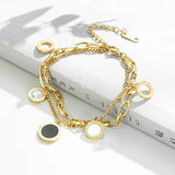 Butterfly Titanium Steel Pendant Bracelet for Women