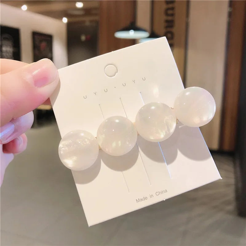 Cat's Eye Stone Love Hair Clip Fairy Hair Card Mermaid Ji Bangs Clip