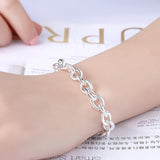 925 Sterling Silver Wild Chain Bracelets for Wedding Party