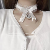 Vintage Lace Bell Necklace Choker Women's Jewelry