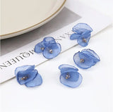 Alloy Muslin Charms Flowers Shape 40pcs/Lot DIY Jewelry Earring Pendants