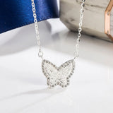 S925 Butterfly Necklace Women's Anniversary Gift