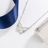 S925 Butterfly Necklace Women's Anniversary Gift